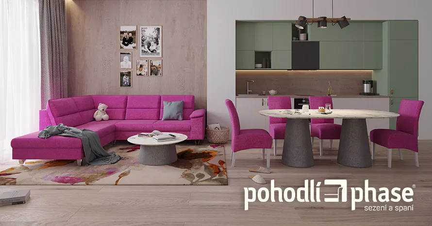 Magenta manie – oživte svůj životní prostor fuchsiovou sedačkou