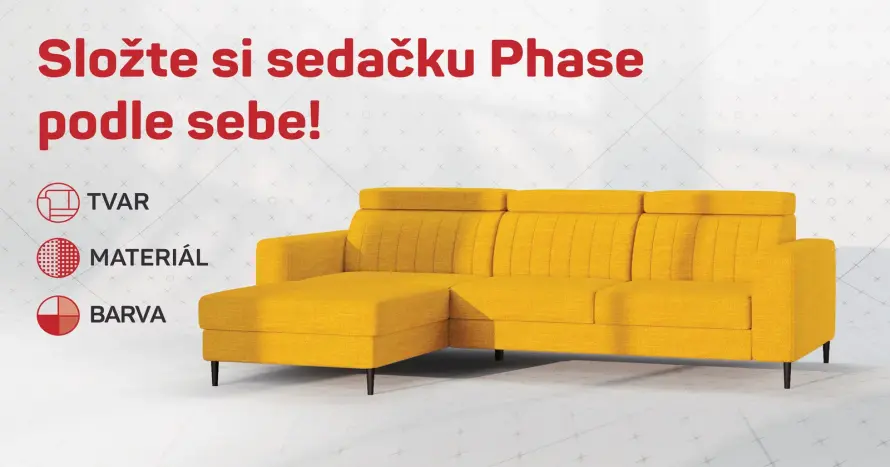 Složte si s novým konfigurátorem Phase sedačku podle vašich představ!