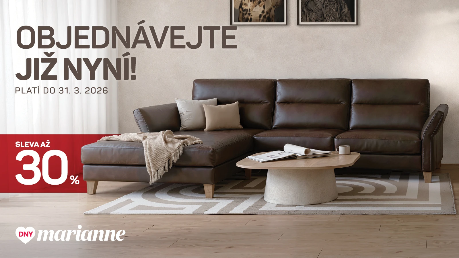 Březen - ideální moment pro změnu vašeho obýváku.